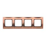 Simon 54 Premium Ramka 4-krotna PREMIUM IP20 / IP44 miedź rustykalna DR4/36 KONTAKT
