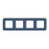 MINI Ramka poczwórna zaokrąglona z tworzywa navy blue 64MRTZ-4 KARLIK