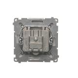 Simon Basic Gniazdo antenowe TV-DATA 1x wejście: 5–1000 MHz stal inox