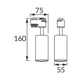 Oprawa dekoracyjna SOFIA TRA GU10 BLACK
