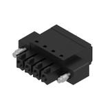 BCF 3.81/04/180F SN BK BX Wtyk PCB (złącze wiązki), listwa z gniazdami, 3.81 mm, Liczba biegunów: 4, PUSH IN, Złącze sprężynowe /50szt./ 1971590000 WEIDMÜLLER