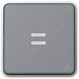 PLEXO55 PRZYCISK JEDNOBIEGUNOWY PODŚWIETLANY SZARY 10A-250V~, Legrand