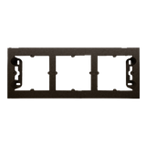 Simon 54 Premium Puszka natynkowa 3-krotna do ramek PREMIUM. Głębokość 35mm brąz mat