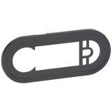 CELIANE - Plakietka termostatu programowalnego z wyświetlaczem / tunera RDS z zasilaczem grafitowa,