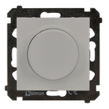 Simon 55 Ściemniacz obrotowy do LED ściemnialnych 230 V (moduł) 2–200 W Jasnoszary TES9L.01/114 KONTAKT