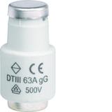Wkładka bezpiecznikowa DTIII/E33 wyk.zwłoczne gG (Bi-Wtz) 63A 500VAC LE3363 HAGER