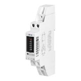 1-fazowy analogowy wskaźnik zużycia energii elektrycznej, 40A, 1 moduł, DIN TH-35mm