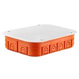 M6x60FP Puszka podtynkowa 171 x 229 x 52 mm, z pokrywą, Multiwall - kolor pomarańczowy