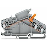 złączka przelotowa 6 mm2 do przekładników napięciowych szara