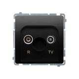 Simon BASIC WMUA-02100z-Y011 Gniazdo antenowe R-TV przelotowe 10 dB (moduł), 1x wejś