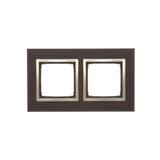 Simon 54 Nature Ramka 2-krotna Nature-Drewno ZŁOTE WENGE IP20/IP44* (*IP44-należy zastosować zestaw uszczelek DUN2) DRN2/85 KONTAKT