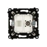 Simon 55 Gniazdo ekwipotencjalne pojedyncze Szampański mat