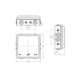 Puszka naścienna przyłączeniowa NPP130 szary