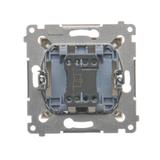 Simon 54 Przycisk „światło” z podświetleniem LED 16A z. śrub. kremowy