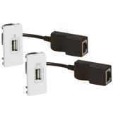 Mosaic - Wzmacniacz Sygnału Usb - 1 Modułowy - Biały 078748 LEGRAND