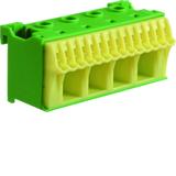 QuickConnect Blok samozacisków ochronny zielony 4x16+14x4mm2 szer. 75mm KN18E HAGER