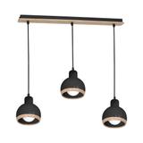 lampa wisząca Oval 3xE27 czarna MLP7046 Milagro