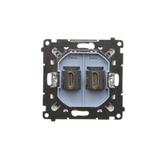 Simon 55 Gniazdo HDMI podwójne Jasnoszary mat TGHDMI2.01/114 KONTAKT