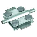 Zacisk krzyżowy St/tZn f. Rd 8-10/płask. 30 mm, płask. 30/30 mm bez przekładki