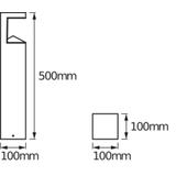 ENDURA STYLE PYRAMID 50CM 9W ST LEDV Oprawa zewnętrzna