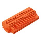 MCS-MIDI Classic gniazdo 12-bieg. pomarańczowe raster 5,08 mm /25szt./ WAGO