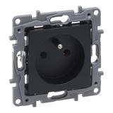 Niloe Selection - Gniazdo 2P+Z 16A - 250 V (Bez Przesłony Zaciski Śrubowe) Antracyt 762240 LEGRAND