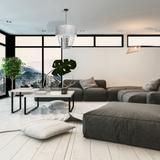 lampa wisząca Almeria E27 srebrna MLP6437 Milagro