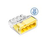 Szybkozłączka SCP4 B10 IDEALNA wtykowa do drutów i wielodrutów 4‑torowa 4mm² 32A 450V 88001004 SIMET