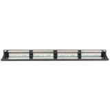 Panel kat. 6 19" 1U 24xRJ45 UTP czarny