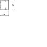 tehalit.LF Kanał elektroinstalacyjny PVC 40x60mm biały LF4006009016 HAGER
