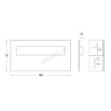 TANGO MAX SHORT – G(alu) / W (biały)   [obud. Aluminium] [IP 66]