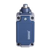 Łącznik w obudowie metalowej, 1NC+1NO, popychacz metalowy