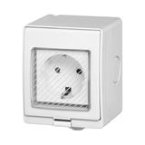 Gniazdo natynkowe IP55 Tuya Smart Wi-Fi, Schuko OR-SH-17405(GS) ORNO