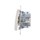 Simon 54 Łącznik dwubiegunowy 10A szybkozłączka biały