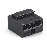złączka instalacyjna mikro 4 x 0,6 - 0,8 mm2 ciemnoszara