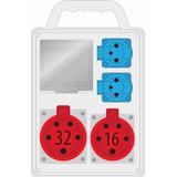 rozdz. R-BOX SLIM 4S/ 1x32A/5p, 1x16A/5p, 2x250V, puste okno, z przewodem