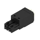 BCF 3.81/02/180 SN BK BX Wtyk PCB (złącze wiązki), listwa z gniazdami, 3.81 mm, Liczba biegunów: 2, PUSH IN, Złącze sprężynowe /50szt./ 1969890000 WEIDMÜLLER