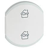 MY HOME SCS CELIANE - KLAWISZ STEROWNIKA WIELOFUNKCYJNEGO GEN/ON/OFF BIAŁY, Legrand
