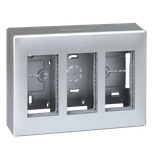 Simon Connect Obudowa natynkowa S500 3-modułowa 6x K45 kompletna aluminium
