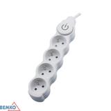 PRZEDŁUŻACZ NEW 1.0 4 GN. Z "0" Z WYŁ. 1.0MM X 1.5M