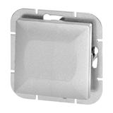Łącznik podtynkowy jednobiegunowy Pearl, 10A, 250V, WP-1P, srebrny