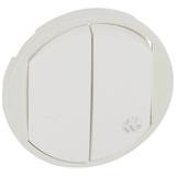 CELIANE - KLAWISZ PODWÓJNY ANTYBAKTERYJNY BIAŁY, Legrand