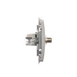 Simon Basic Gniazdo antenowe typu ''F'' + RJ45 kat.6 srebrny mat BMAFRJ45.01/43 KONTAKT