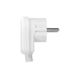 Wtyczka kątowa Uni-schuko rozbieralna biała OR-AE-13182 ORNO