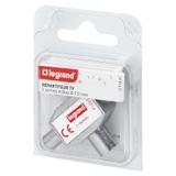 SPLITTERY EKRANOWANE O9.52 MM - 862 MHZ, 1 WEJŚCIE ŻEŃSKIE - 2 WYJŚCIA MĘSKIE, Legrand