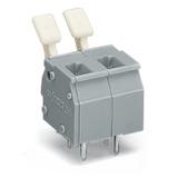 listwa zaciskowa do pł. drukowanych 2-bieg. szara raster 7,5/7,52 mm