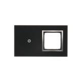 Simon 54 Touch Panel dotykowy S54 Touch 2 moduły 1 pole dotykowe + 1 otwór na osprzęt S54 księżycowa lawa DSTR210/74 KONTAKT