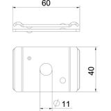 GMA/M10, UCHWYT GMA M10 DO PODWIESZ.KORYT