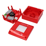 Ręczny przycisk ppoż wyłącznika prądu PWP 2Z 2LED zielony/czerwony 230V CNBOP SPAMEL