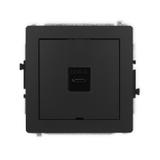 DECO Gniazdo pojedyncze 1xUSB C-C, bez pola opisowego czarny mat 12DGUSBBO-7 KARLIK